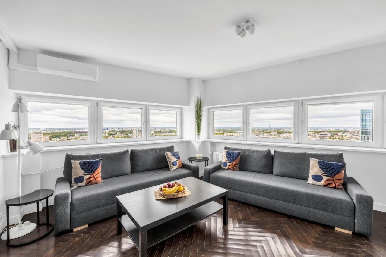23Rd Floor 3Br Apt With Views Of 华沙 外观 照片